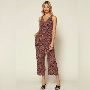 Skies Are Blue Women’s Flowered Jumpsuit Size S VacationOutfit ResortWear Boho